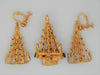Warner Christmas Tree Garlands & Presents Brooch & Earring Set
