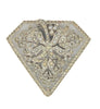 Art Deco Decollete Dress Clip Rhodium Ivy Leaf Vintage Figural Pin Brooch