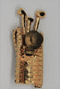 Bauer Golf Bag Vintage Costume Figural Tie Tack Pin Brooch
