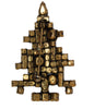 Weiss 5 Candle Rhinestone Christmas Tree Vintage Figural Pin Brooch