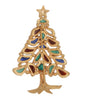 Trifari Plique-a-Jour Modern Mosaics Christmas Tree Vintage Figural Pin Brooch