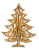 Brooks Christmas Harp and Candle Vintage Holiday Tree Figural Brooch