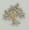 Reja Tree of Life Sapphire Blues Vintage Costume Figural Pin Brooch