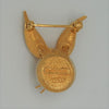 Boucher Bunny Easter Rabbit Pearl Belly Vintage Figural Pin Brooch