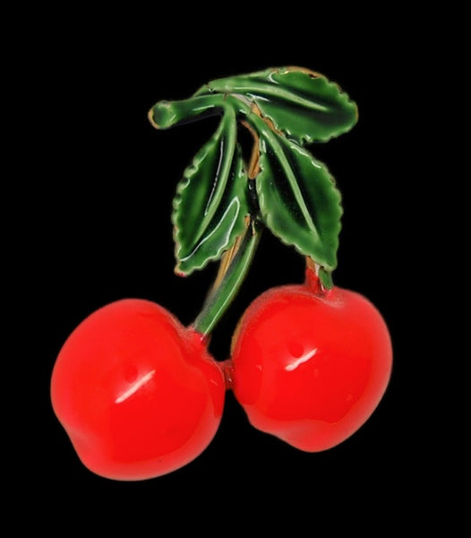 Vintage Signed Christmas Cherry Pin Brooch – Mink Road Vintage