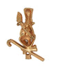 Karu Top Hat Mr. New York Rabbit Vintage Figural Pin Brooch