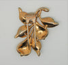 Block Double Pears Enamel Fur Clip Vintage Costume Figural Pin Brooch