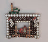 Bauer Christmas Large Mantle Fireplace Stocking Figural Holiday Brooch -  Rare