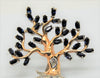 Reja Tree of Life Sapphire Blues Vintage Costume Figural Pin Brooch