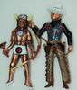 DeMille Rice Weiner Northwest Mounted Police Chatelaine Vintage Figurals Brooch - 1940