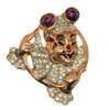 Reja Sterling Clown Circus Vintage Costume Figural Pin Brooch 1940s