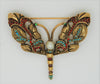 Jeanne Fancy Butterfly Vintage Figural Costume Brooch