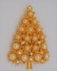 Graziano Pearl & Rhinestone Christmas Tree Pin Brooch