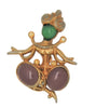 Hess-Appel Jolle Sterling Turbaned Goddess Vintage Figural Pin Brooch
