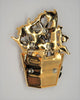 All My Baskets Mariotti Rhinestones Floral Blooms Vintage Figural Pin Brooch