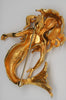 DeNicola Vintage Gold Plated Mermaid Vintage Figural Pin Brooch