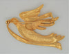 Peace on Earth Holiday Dove Vintage Figural Brooch