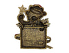 JJ Jonette Christmas Teddy Bear Present Vintage Figural Pin Brooch