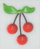 Cherry Cherry Mid-50s Vintage Costume Figural Pin Brooch