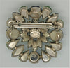 Carnegie Aqua & Lime Dimensional Shining Vintage Costume Pin Brooch
