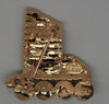 Bauer Roller Skating Boot Vintage Costume Figural Pin Brooch