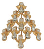 BW Guardian Angel Vintage Figural Christmas Tree Pin Brooch