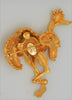 Carnegie Ostrich Bird Vintage Figural Costume Brooch
