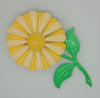 Daisy Summertime Yellow Enamel Vintage Figural Costume Pin Brooch