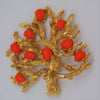 Boucher Fruit Tree Vintage Costume Figural Pin Brooch