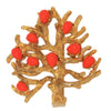 Boucher Fruit Tree Vintage Costume Figural Pin Brooch