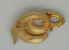 Erwin Pearl PEP Black Diamond Back Snake Vintage Figural Pin Brooch