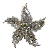 Dodds Pin Wheel Star Burst Ruby Red Rhinestones Vintage Figural Pin Brooch