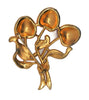 DuJay Jomaz Copy Cherry Rhinestones Enamel Vintage Figural Brooch