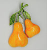 JJ Fruit Pears Mid-Century Vintage Costume Figural Pin Brooch