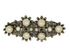 Paul Sargent Floral Pearl Duette Dress Clips Vintage Figural Brooch Set