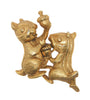 Carnegie Squabbling Squirrels Vintage Costume Figural Pin Brooch