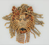 Dominique Chain High-End Shaggy Dog Vintage Figural Pin Brooch