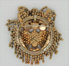 Dominique Chain High-End Shaggy Dog Vintage Figural Pin Brooch