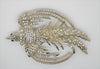 Carnegie Bird  in Flight Rhinestone & Rhodium Vintage Figural Brooch