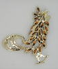 Craft Dark Amber Crowing Rooster Vintage Figural Pin Brooch