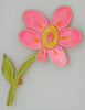 Accessocraft Pretty Pink Petals Floral Flower Vintage Figural Pin Brooch