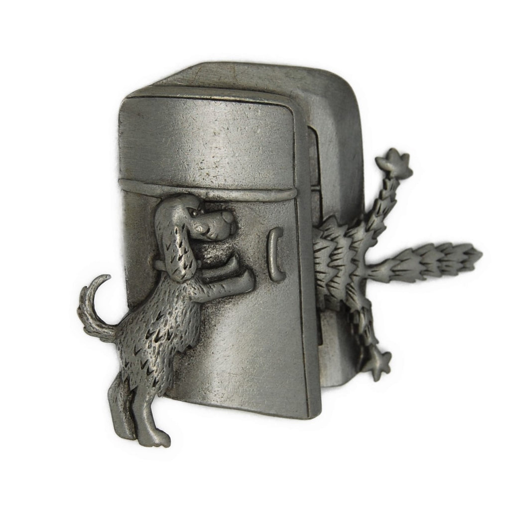 JJ Jonette Revenge is Best Cold Dog Vintage Figural Pin Brooch