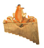 Carnegie People Watcher Derby Hat Man Fence Vintage Figural Pin Brooch