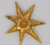 Jeanne Gold Tone Abstract Star Vintage Figural Pin Brooch