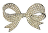 Mid-Century Pave Rhinestone Bow Vintage Figural Pin Brooch
