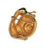 Castlecliff Gold Tone Snail Vintage Figural Costume Brooch