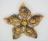 ART Starburst Pearl Turquoise Vintage Costume Figural Pin Brooch