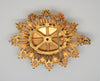 Francois Cameo Gold Plate Rhinestones Vintage Figural Pin Brooch