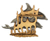 JJ Jonette Leaping Dolphins Vintage Figural Pin Brooch