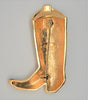 Bob Mackie Cowgirl Boot Hearts & Diamonds Vintage Costume Figural Pin Brooch